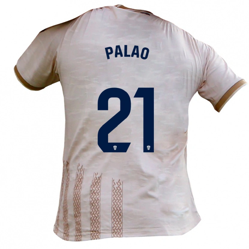 Danxen Women Rafa Palao #21 Off-White Brown Away Jersey 2025/26 T-Shirt