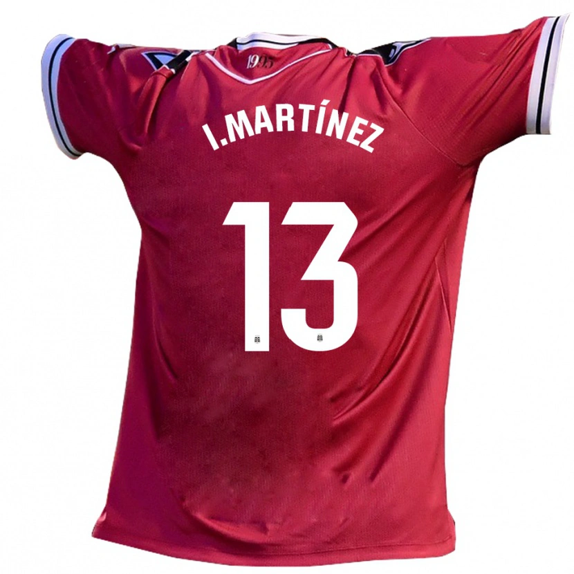 Danxen Women Iván Martínez #13 Burgundy Black Away Jersey 2025/26 T-Shirt
