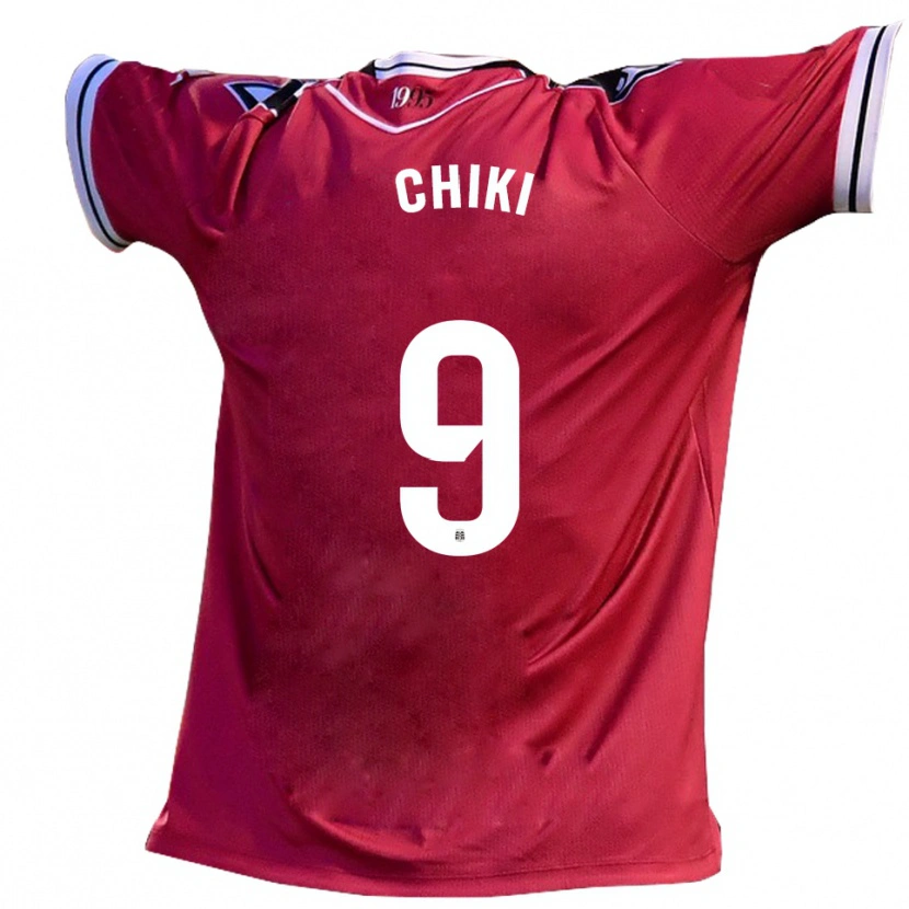 Danxen Women Chiki #9 Burgundy Black Away Jersey 2025/26 T-Shirt