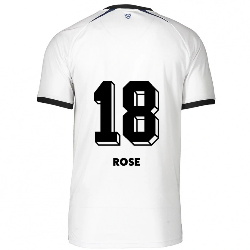 Danxen Women Rafael Rose #18 White Black Away Jersey 2025/26 T-Shirt