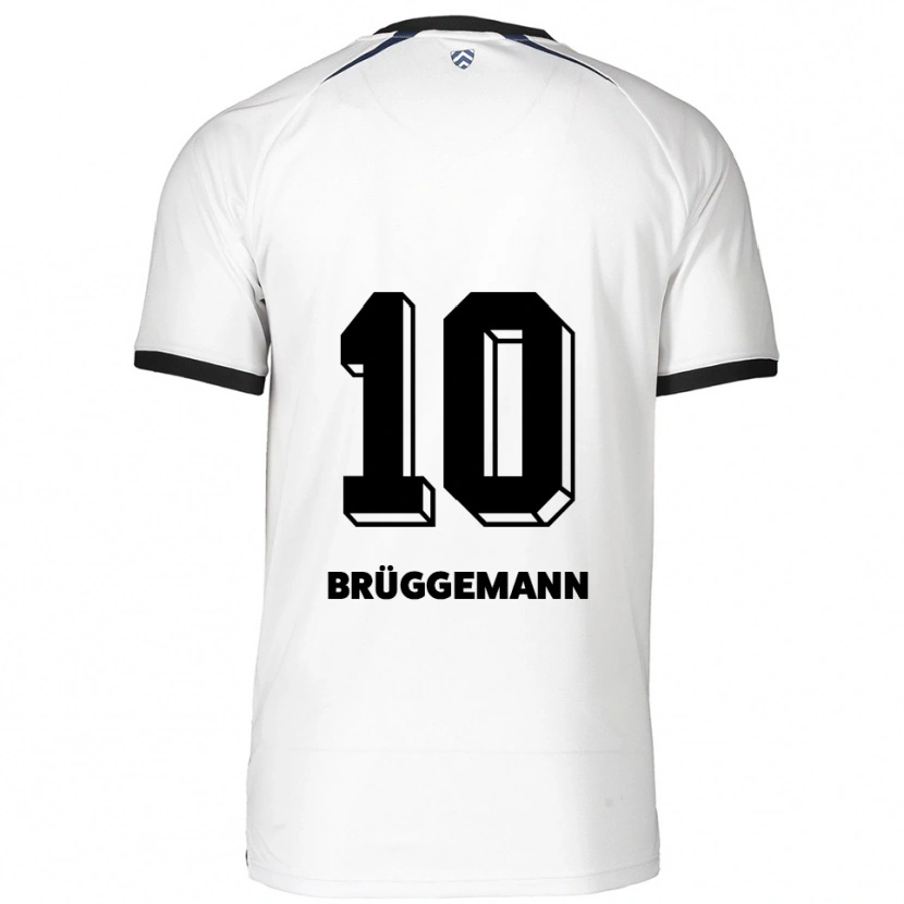 Danxen Women Kim Brüggemann #10 White Black Away Jersey 2025/26 T-Shirt