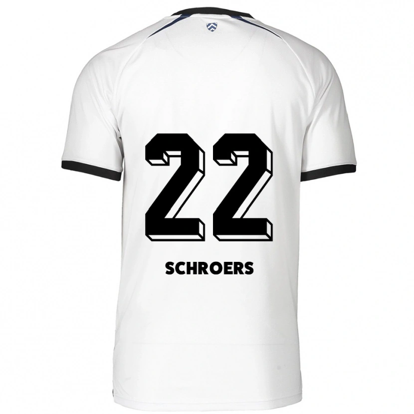Danxen Women Mika Schroers #22 White Black Away Jersey 2025/26 T-Shirt