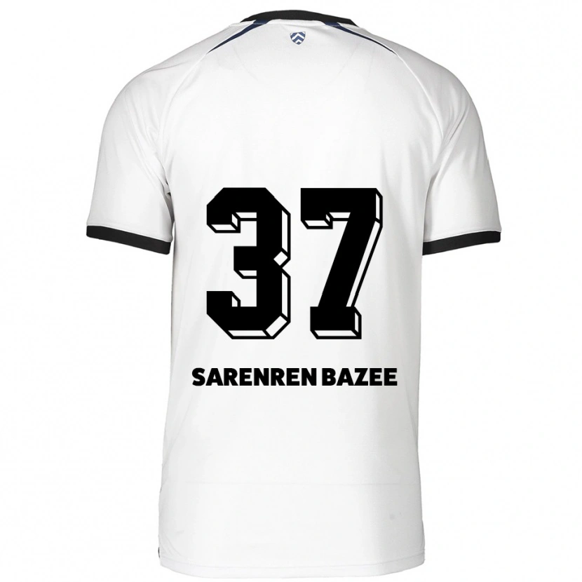 Danxen Women Noah Sarenren Bazee #37 White Black Away Jersey 2025/26 T-Shirt