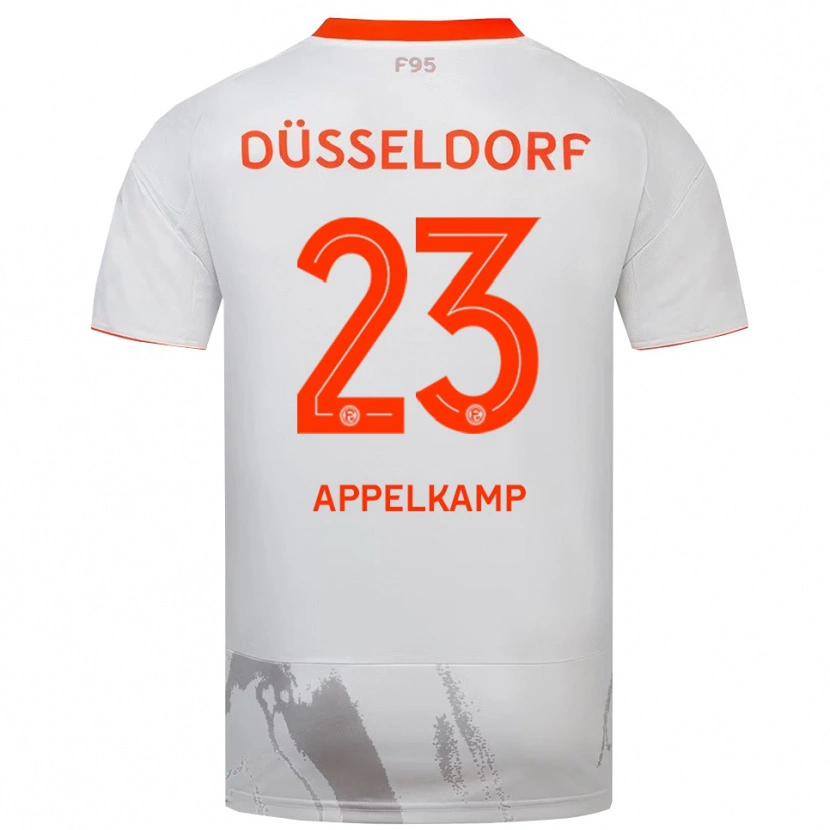 Danxen Women Shinta Appelkamp #23 White Orange Away Jersey 2025/26 T-Shirt