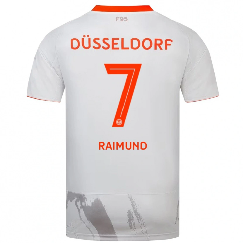 Danxen Women Luca Raimund #7 White Orange Away Jersey 2025/26 T-Shirt
