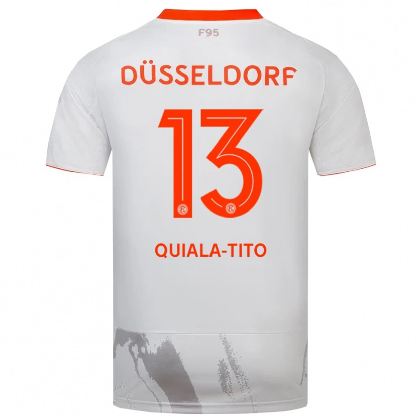 Danxen Women Darin Quiala-Tito #13 White Orange Away Jersey 2025/26 T-Shirt