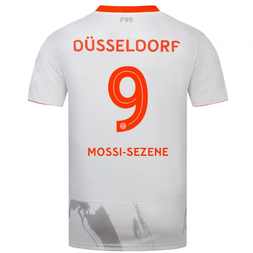 Danxen Women Dadou Mossi-Sezene #9 White Orange Away Jersey 2025/26 T-Shirt