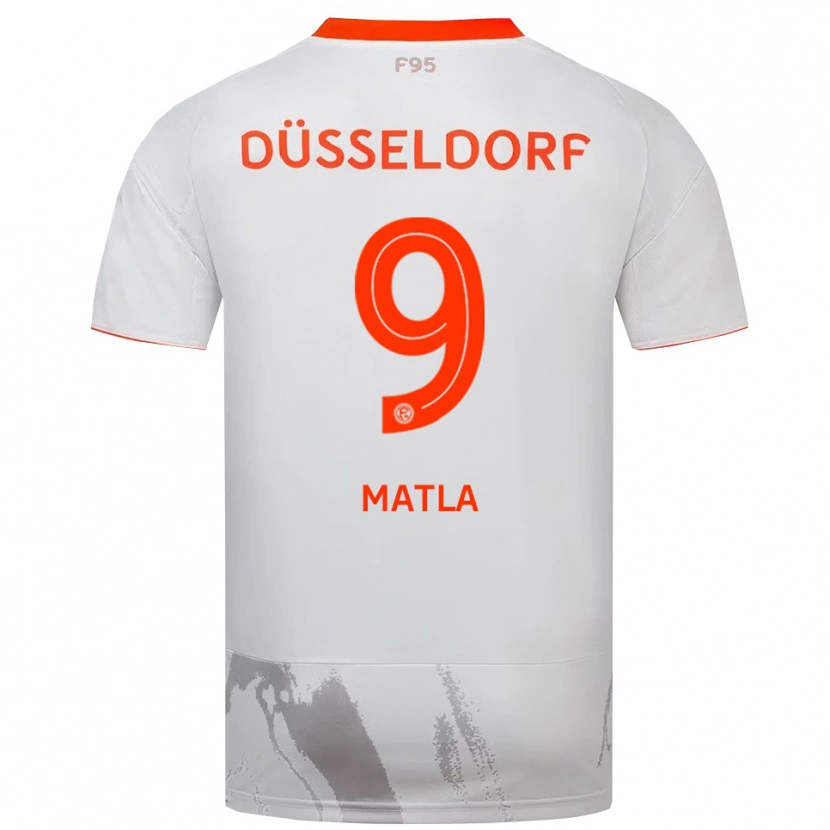Danxen Women Lenny Matla #9 White Orange Away Jersey 2025/26 T-Shirt