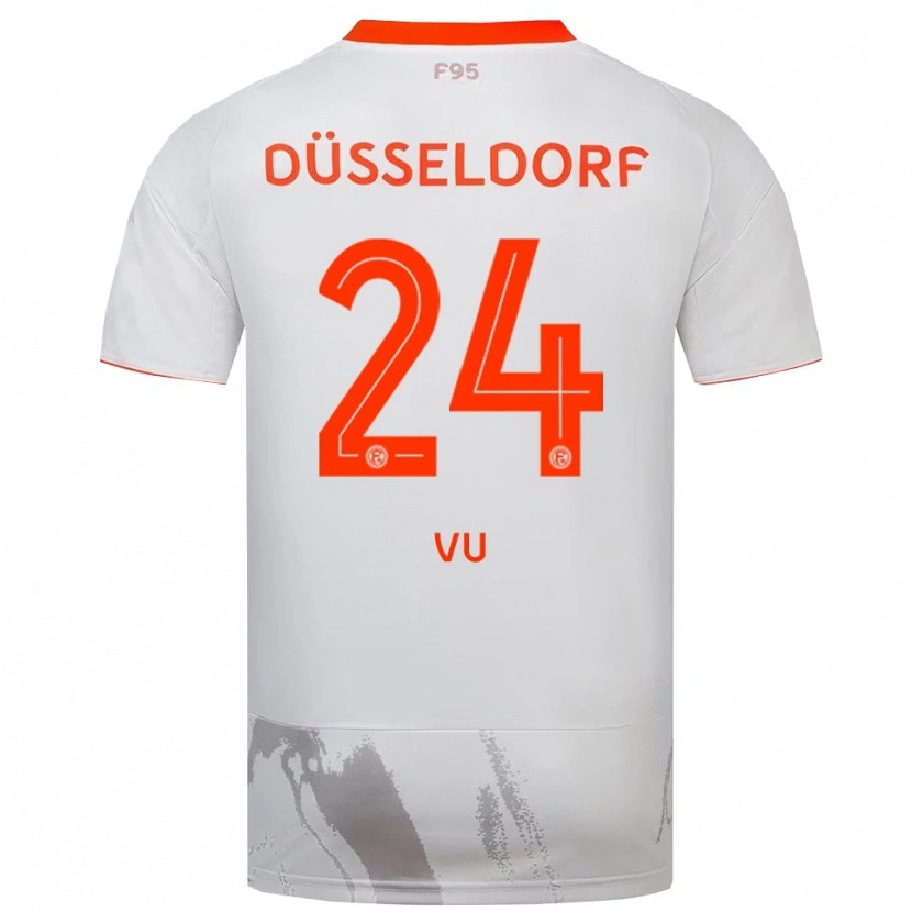 Danxen Women Simon Vu #24 White Orange Away Jersey 2025/26 T-Shirt