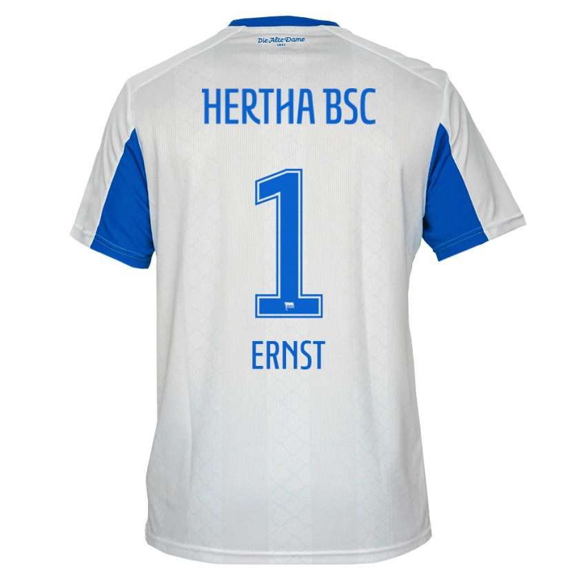 Danxen Women Tjark Ernst #1 White Blue Away Jersey 2025/26 T-Shirt