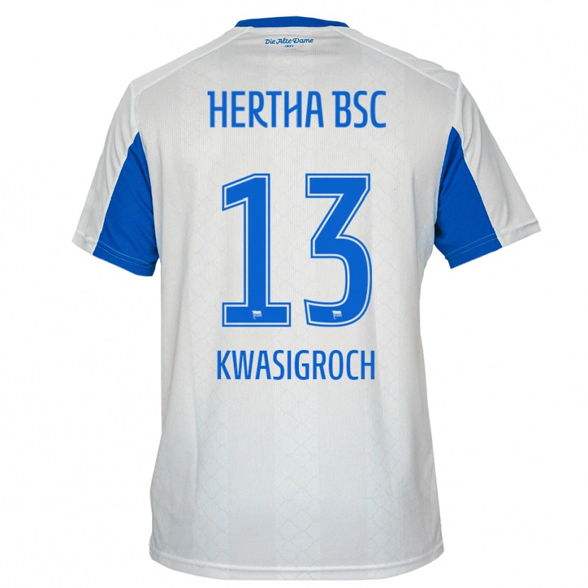 Danxen Women Robert Kwasigroch #13 White Blue Away Jersey 2025/26 T-Shirt