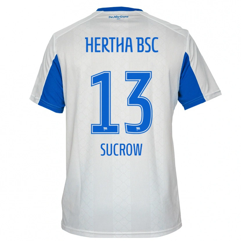 Danxen Women Connor Sucrow #13 White Blue Away Jersey 2025/26 T-Shirt