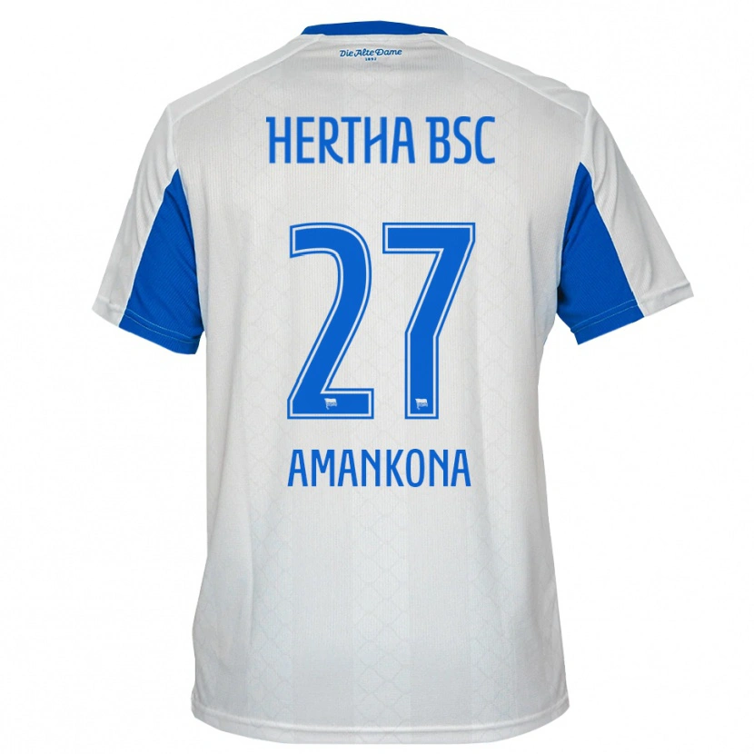 Danxen Women Nash-Daniel Amankona #27 White Blue Away Jersey 2025/26 T-Shirt