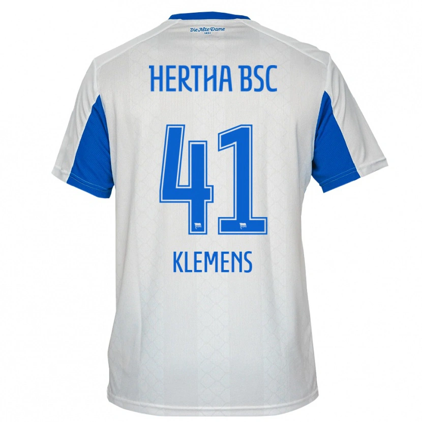 Danxen Women Pascal Klemens #41 White Blue Away Jersey 2025/26 T-Shirt