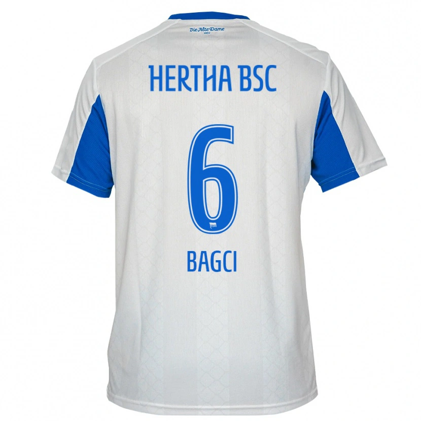 Danxen Women Elyas Bagci #6 White Blue Away Jersey 2025/26 T-Shirt