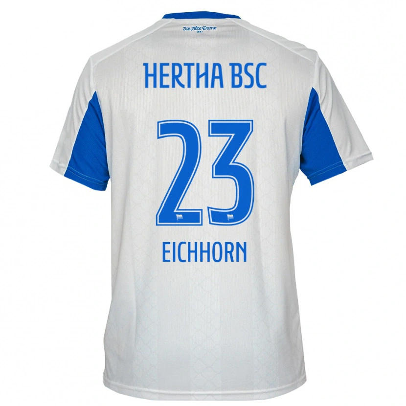 Danxen Women Kennet Eichhorn #23 White Blue Away Jersey 2025/26 T-Shirt