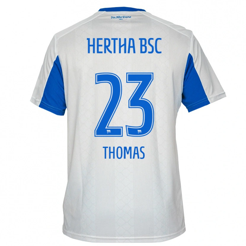 Danxen Women Aaliyah Thomas #23 White Blue Away Jersey 2025/26 T-Shirt