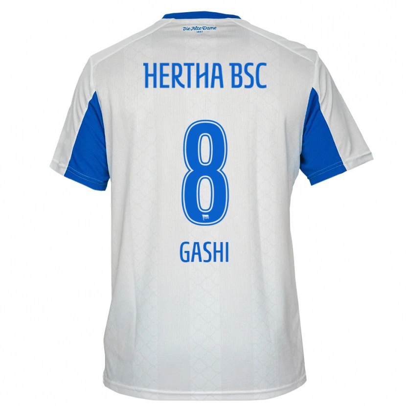 Danxen Women Diart Gashi #8 White Blue Away Jersey 2025/26 T-Shirt