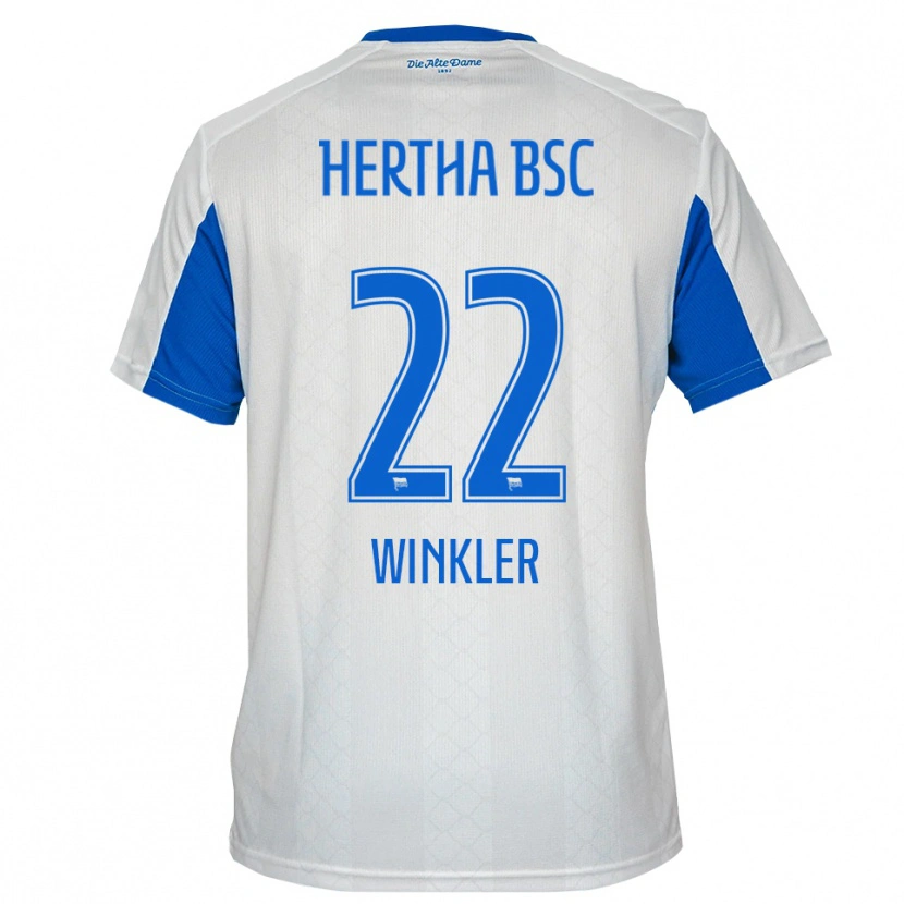Danxen Women Marten Winkler #22 White Blue Away Jersey 2025/26 T-Shirt