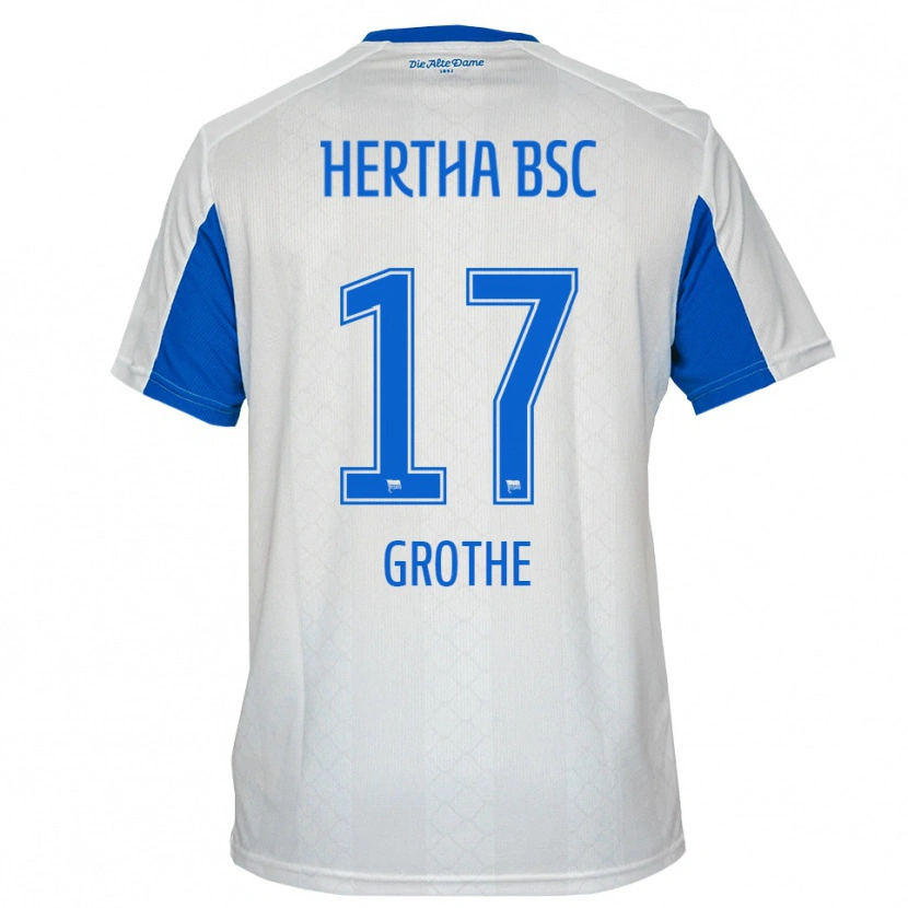 Danxen Women Mayson Grothe #17 White Blue Away Jersey 2025/26 T-Shirt