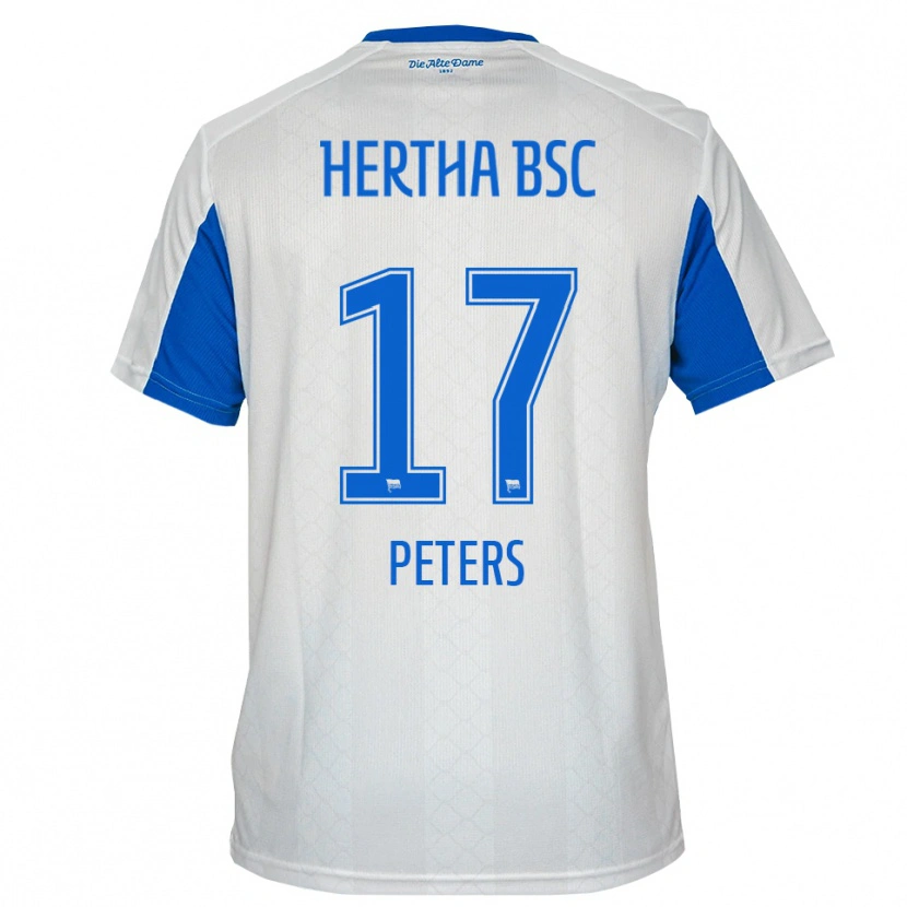 Danxen Women Laura Peters #17 White Blue Away Jersey 2025/26 T-Shirt