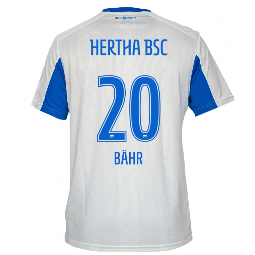Danxen Women Mara Bähr #20 White Blue Away Jersey 2025/26 T-Shirt