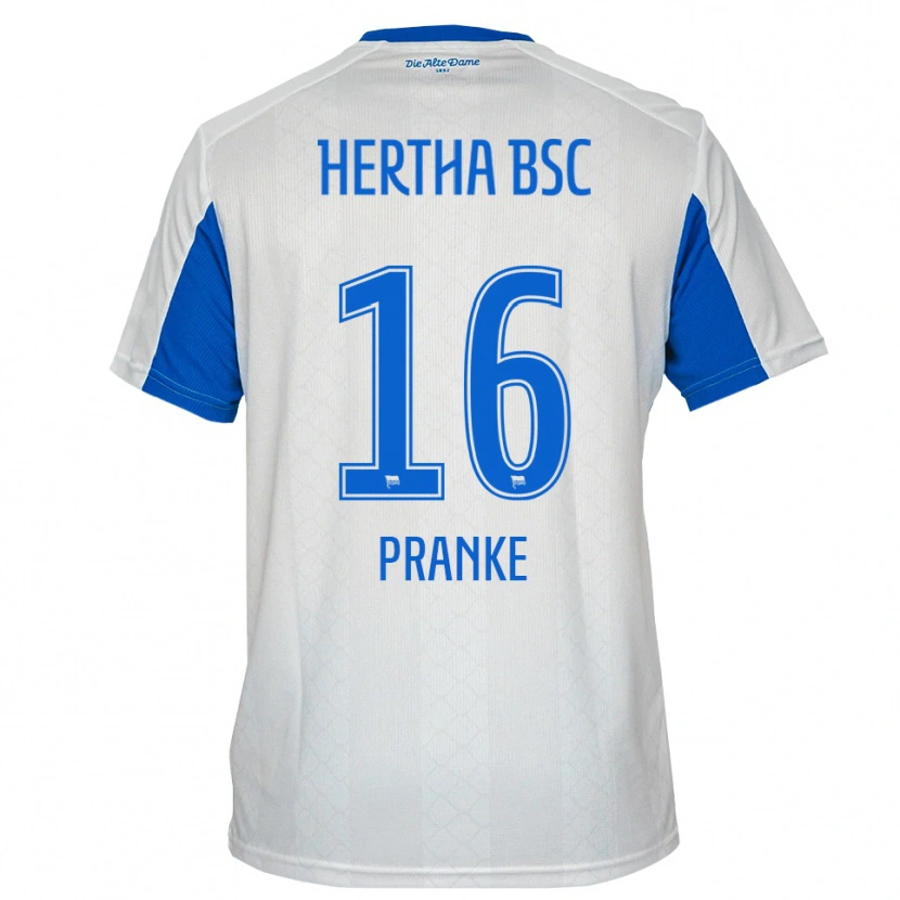 Danxen Women Mare Pranke #16 White Blue Away Jersey 2025/26 T-Shirt