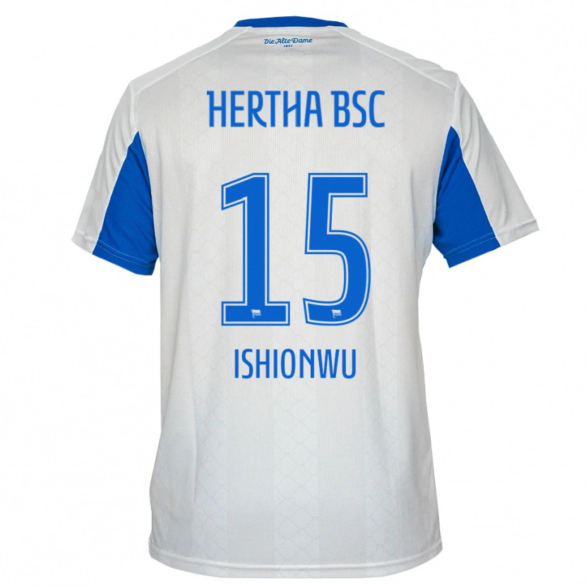 Danxen Women Chima Ishionwu #15 White Blue Away Jersey 2025/26 T-Shirt