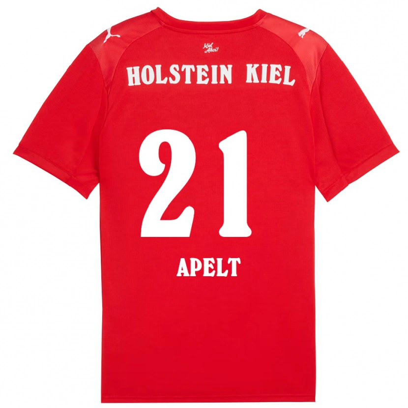 Danxen Women Maximilian Apelt #21 Red Blue Away Jersey 2025/26 T-Shirt