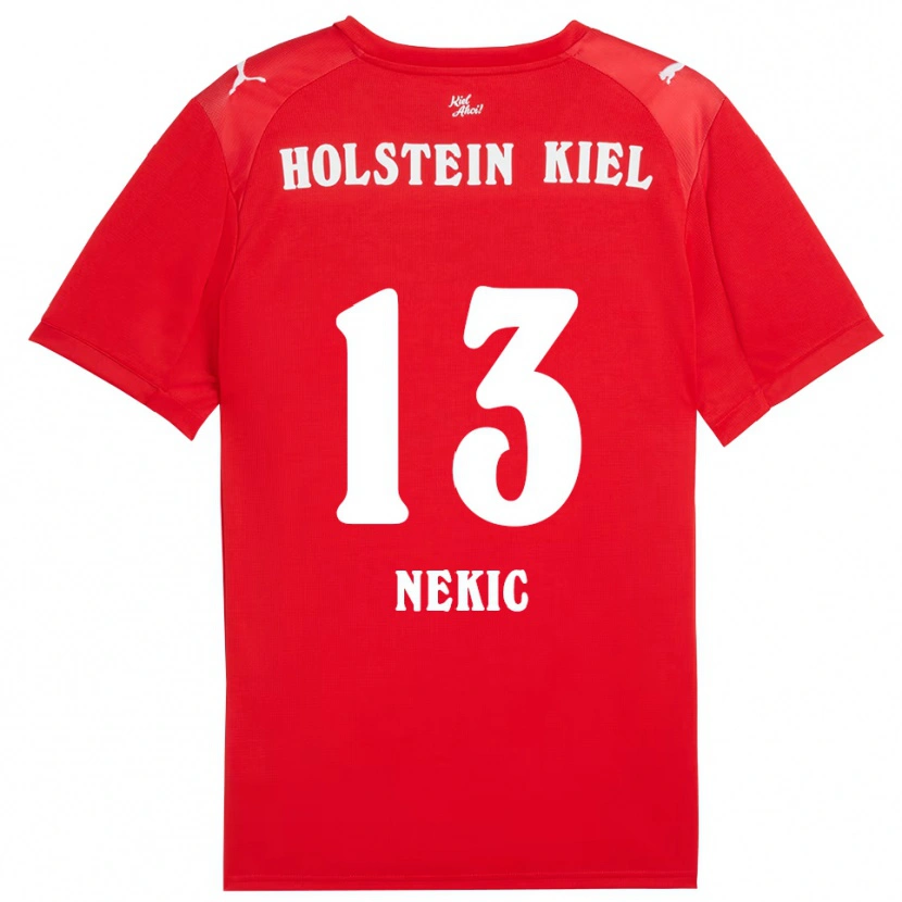 Danxen Women Ivan Nekic #13 Red Blue Away Jersey 2025/26 T-Shirt