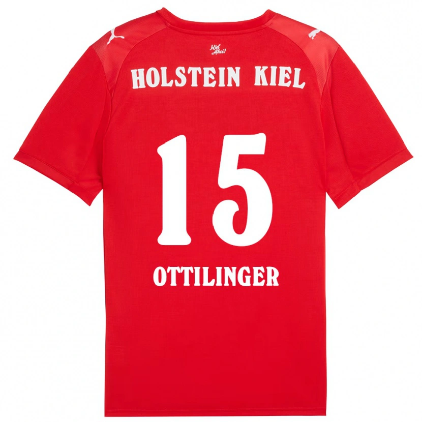 Danxen Women Tim Ottilinger #15 Red Blue Away Jersey 2025/26 T-Shirt