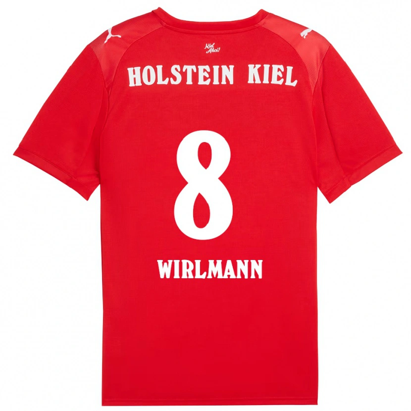 Danxen Women Finn Wirlmann #8 Red Blue Away Jersey 2025/26 T-Shirt