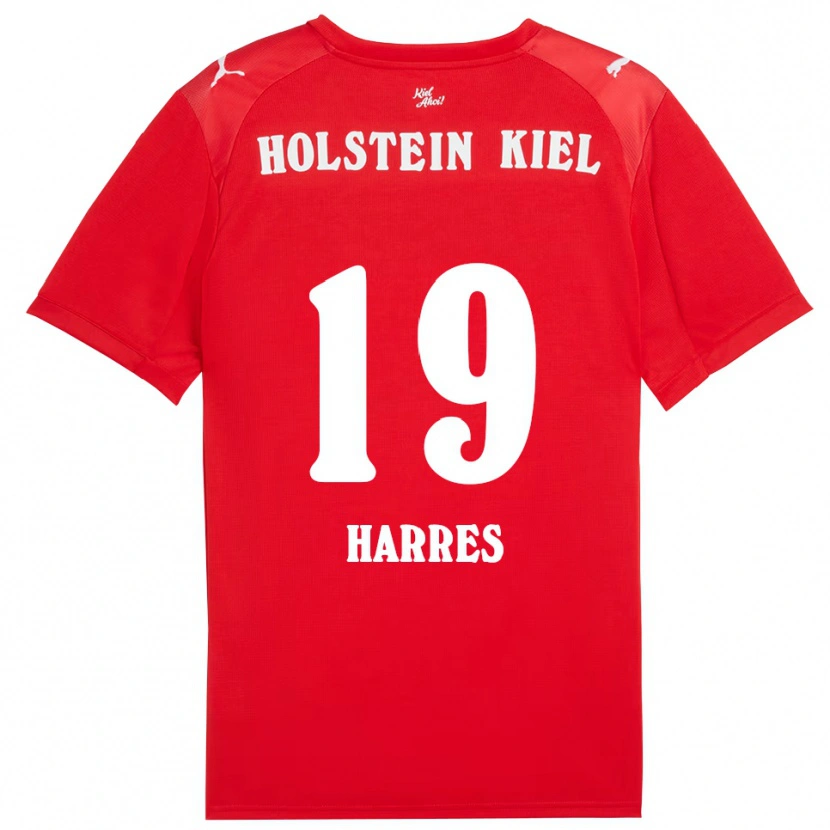 Danxen Women Phil Harres #19 Red Blue Away Jersey 2025/26 T-Shirt