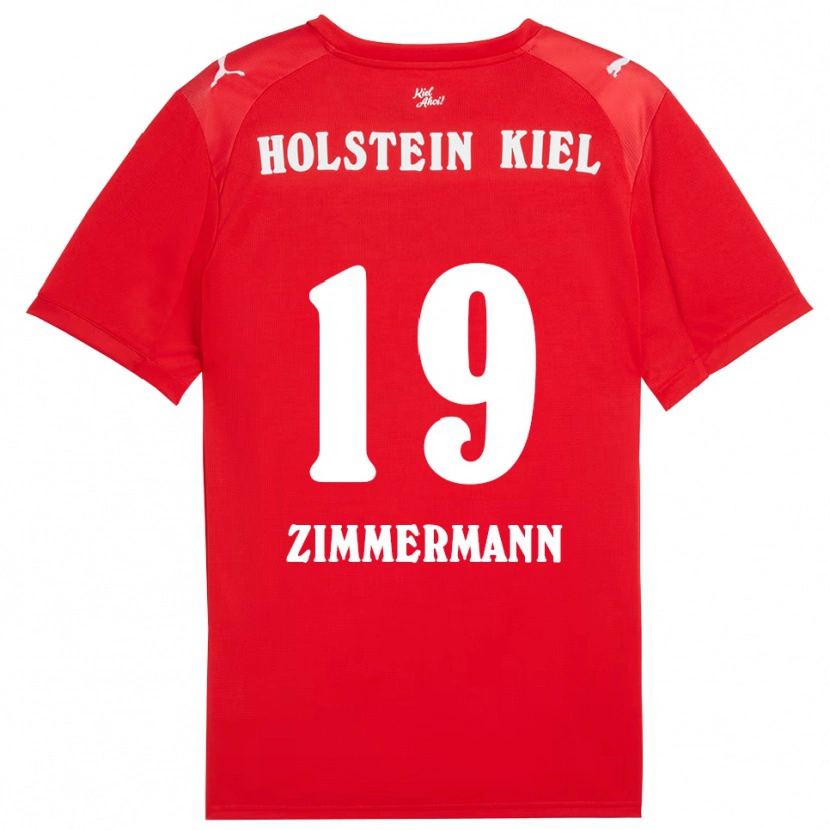 Danxen Women Luiza Zimmermann #19 Red Blue Away Jersey 2025/26 T-Shirt