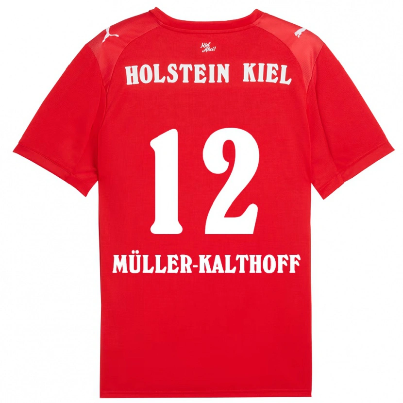 Danxen Women Henrie Müller-Kalthoff #12 Red Blue Away Jersey 2025/26 T-Shirt