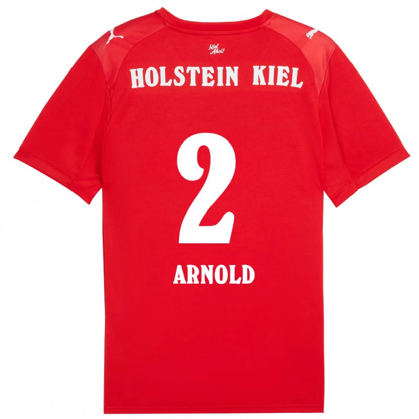 Danxen Women Henrik Arnold #2 Red Blue Away Jersey 2025/26 T-Shirt
