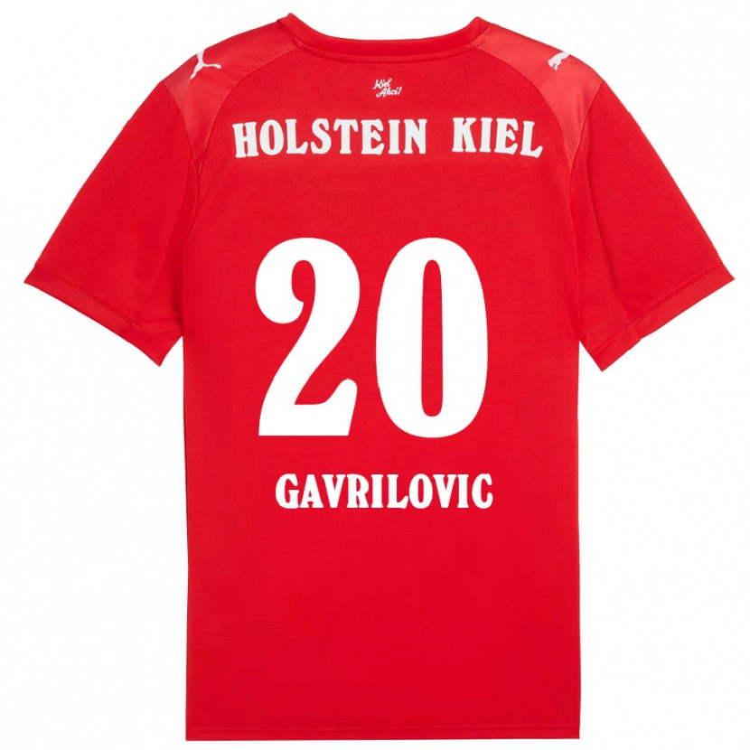 Danxen Women Helena Gavrilovic #20 Red Blue Away Jersey 2025/26 T-Shirt