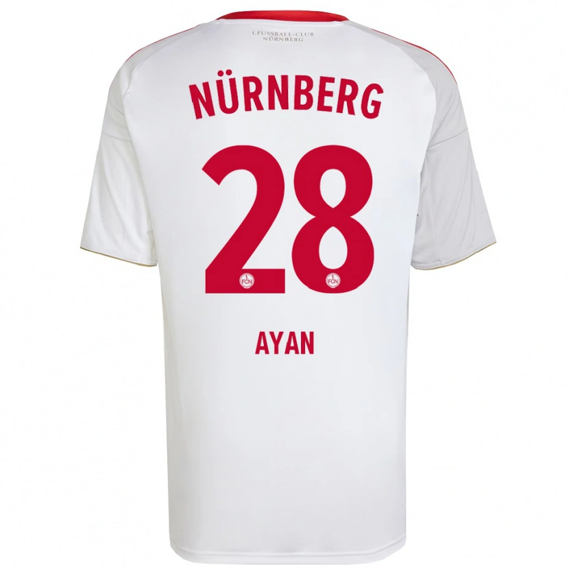 Danxen Women Üveys Ayan #28 White Red Away Jersey 2025/26 T-Shirt
