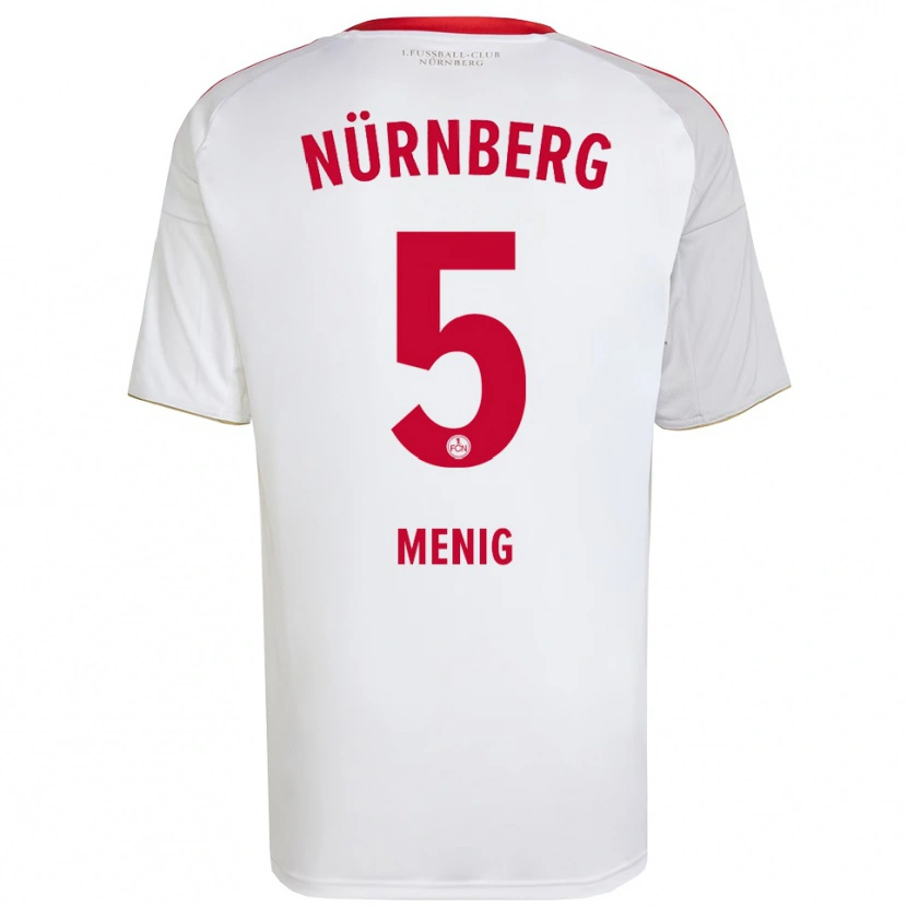 Danxen Women Fabian Menig #5 White Red Away Jersey 2025/26 T-Shirt