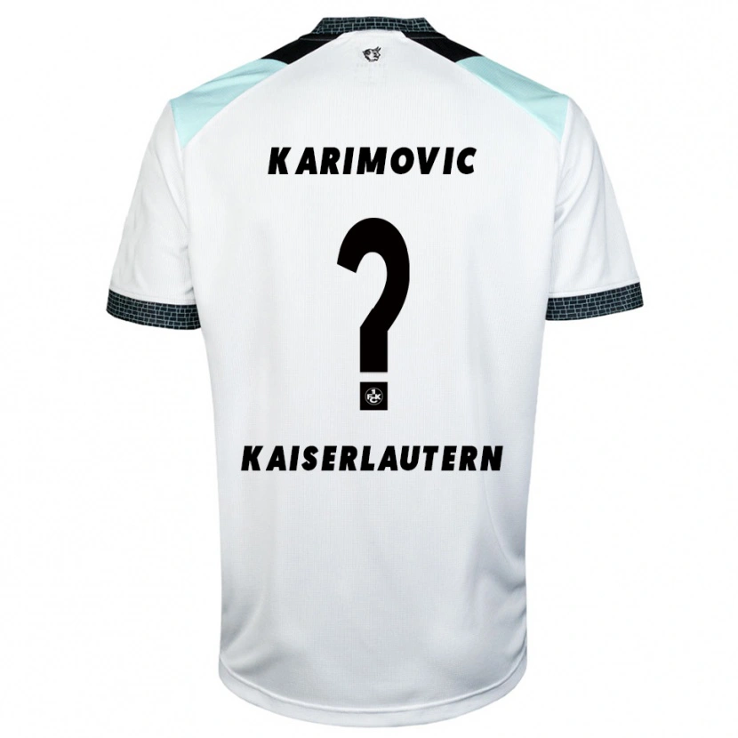 Danxen Women Ilija Karimovic #0 White Black Away Jersey 2025/26 T-Shirt