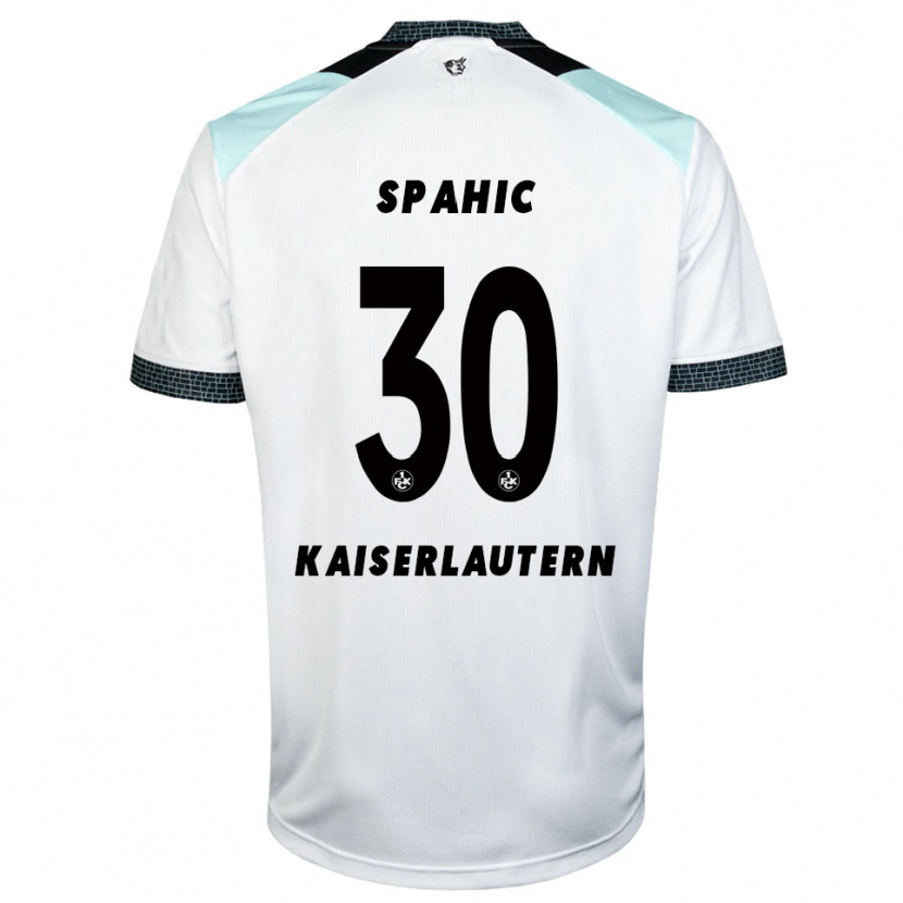 Danxen Women Avdo Spahic #30 White Black Away Jersey 2025/26 T-Shirt