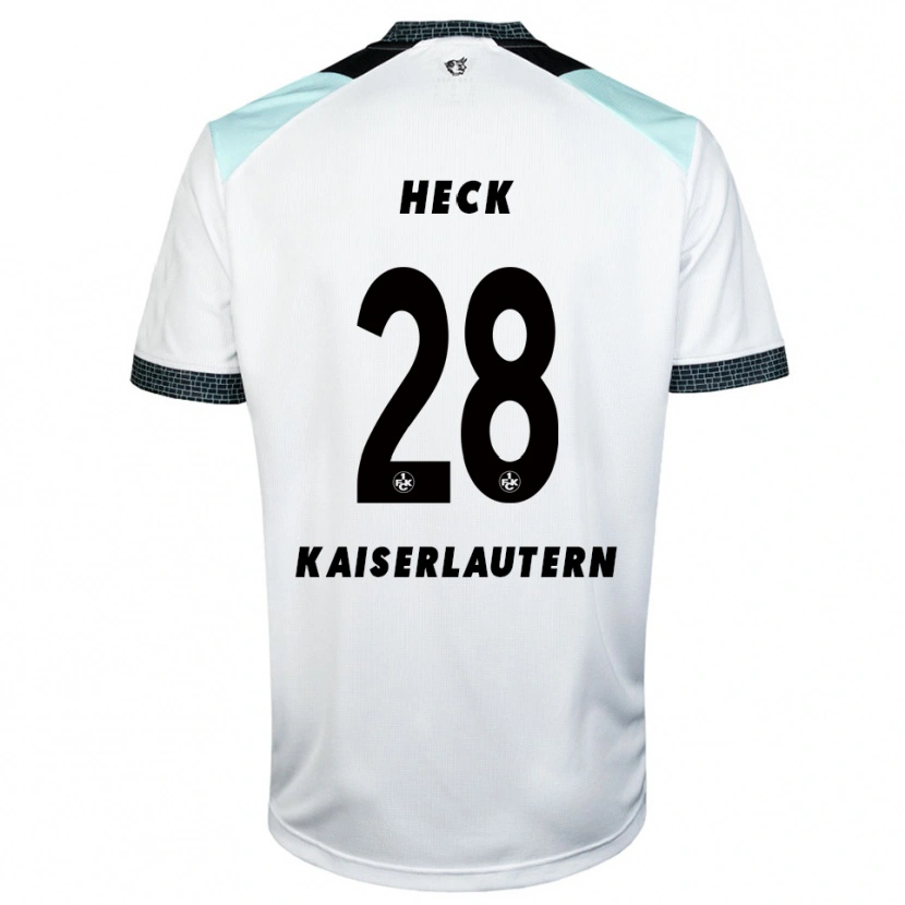 Danxen Women Fabian Heck #28 White Black Away Jersey 2025/26 T-Shirt
