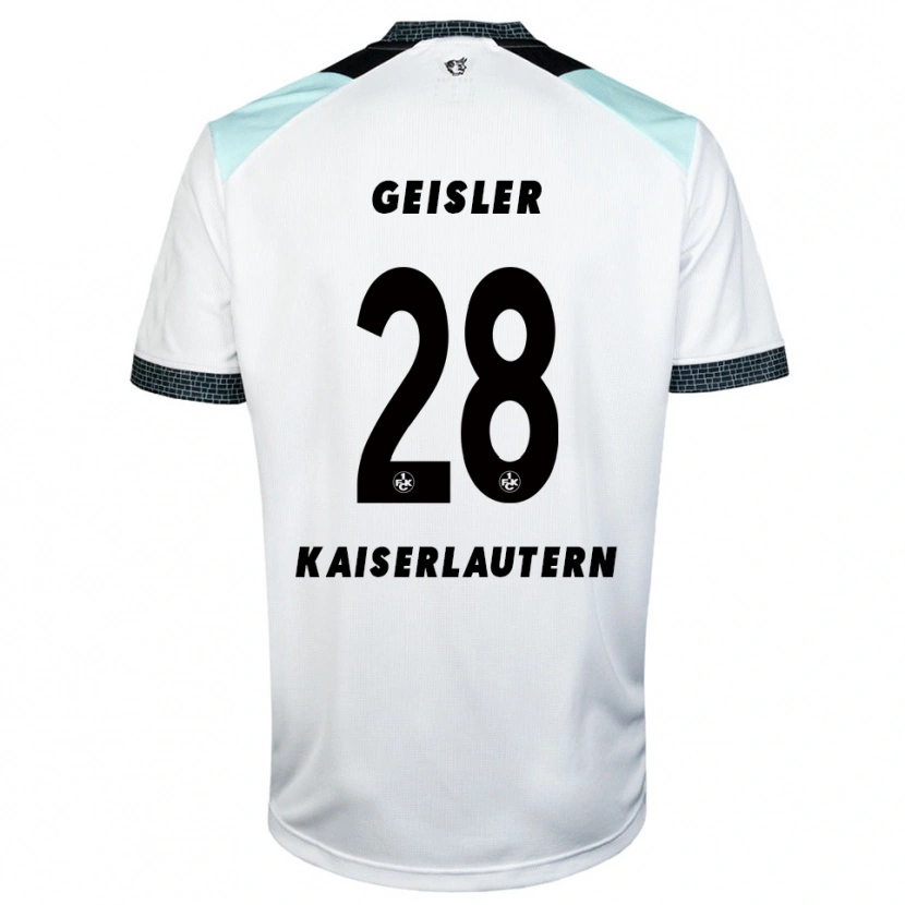 Danxen Women Felix Geisler #28 White Black Away Jersey 2025/26 T-Shirt