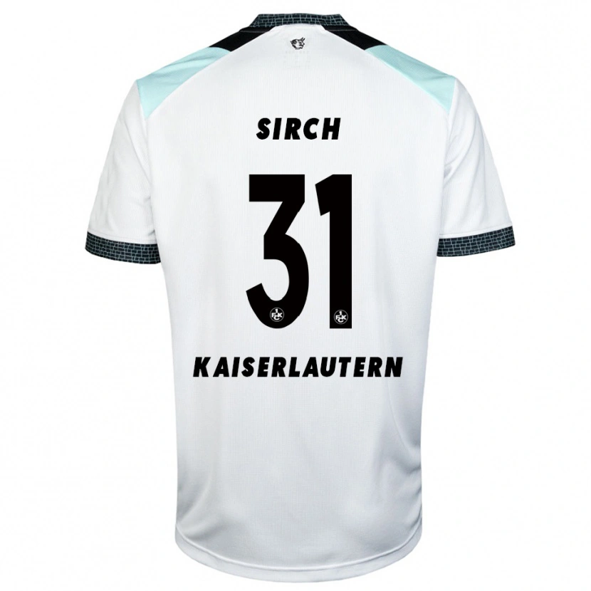 Danxen Women Luca Sirch #31 White Black Away Jersey 2025/26 T-Shirt