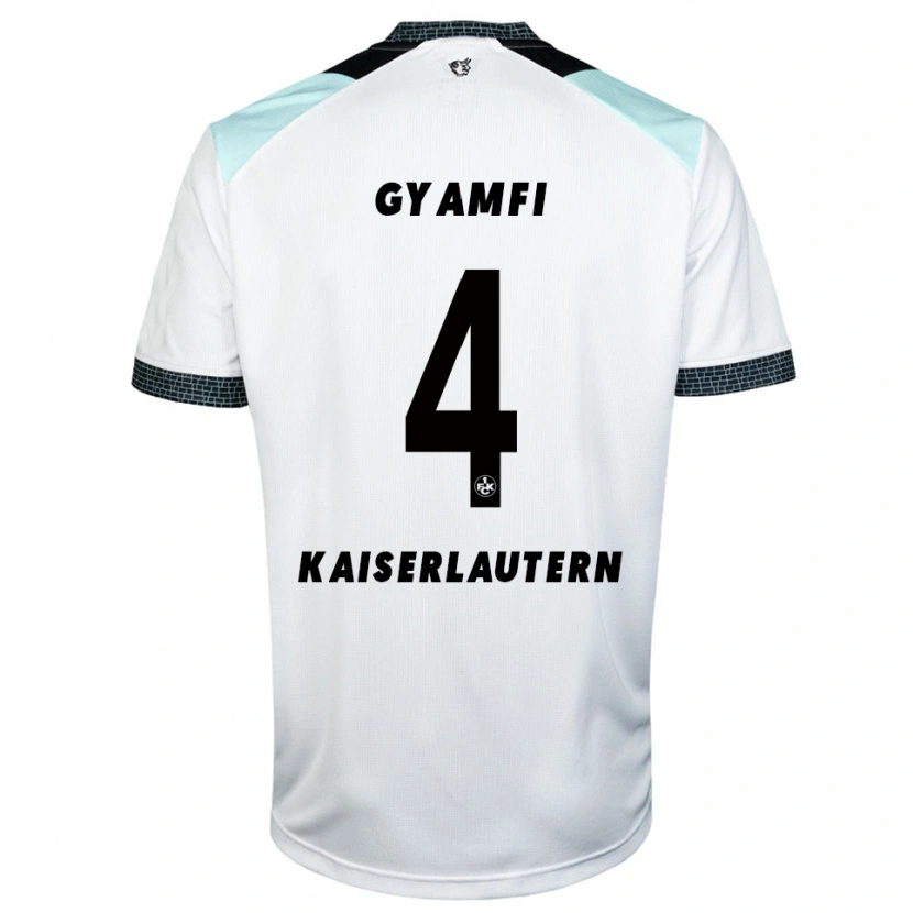 Danxen Women Maxwell Gyamfi #4 White Black Away Jersey 2025/26 T-Shirt