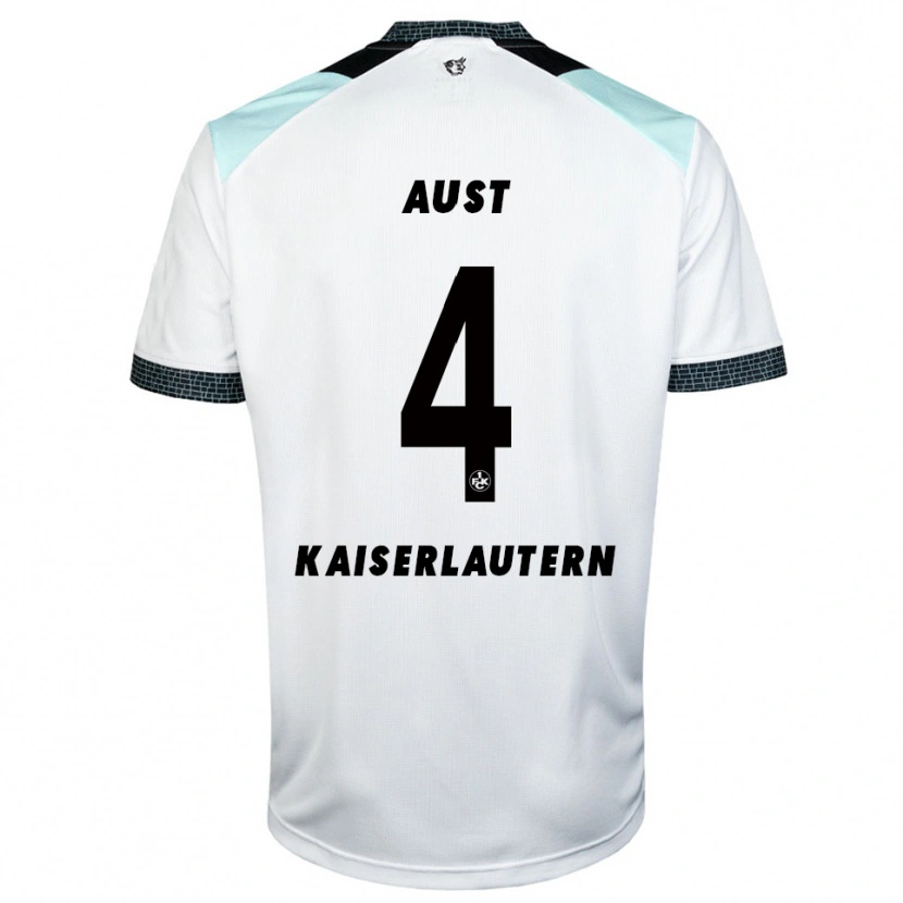 Danxen Women Luca Aust #4 White Black Away Jersey 2025/26 T-Shirt