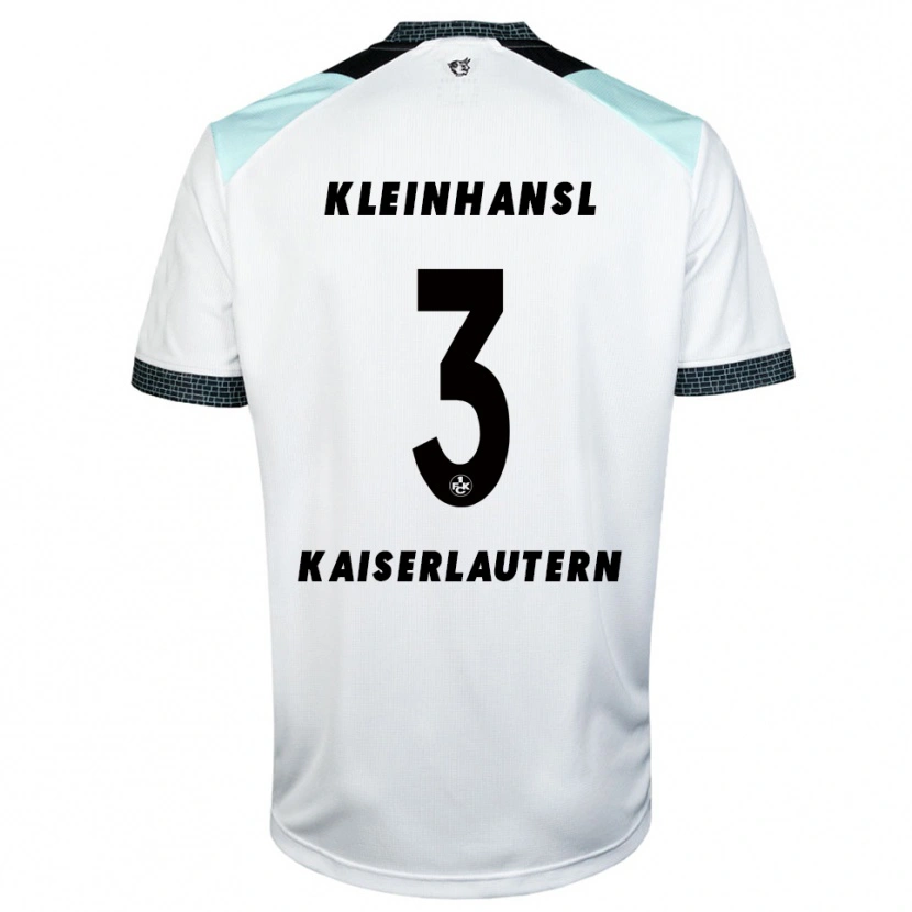 Danxen Women Florian Kleinhansl #3 White Black Away Jersey 2025/26 T-Shirt