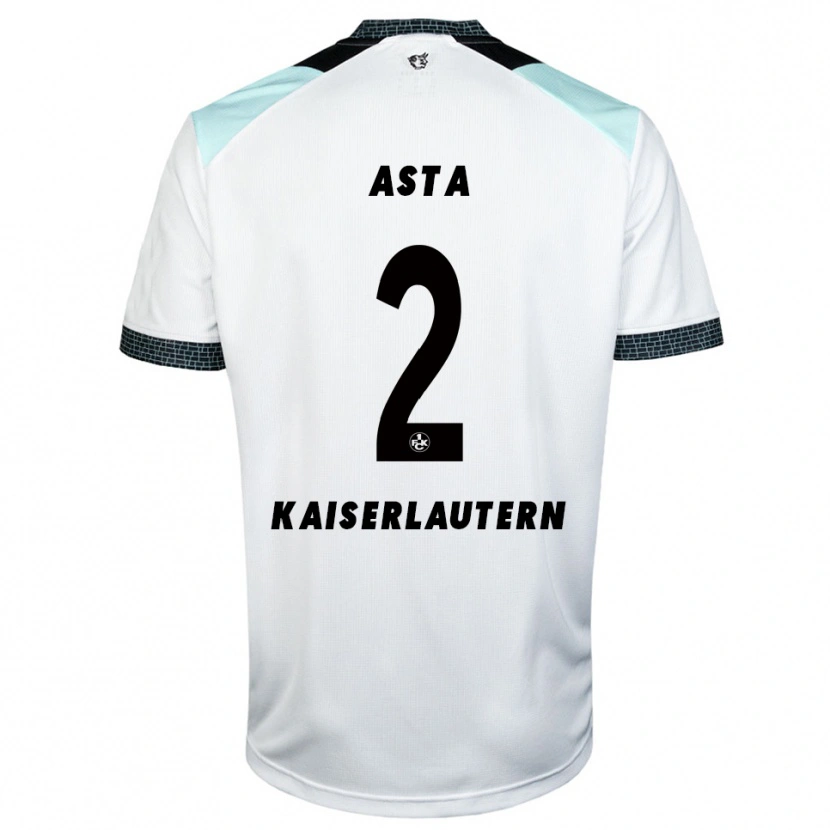 Danxen Women Simon Asta #2 White Black Away Jersey 2025/26 T-Shirt