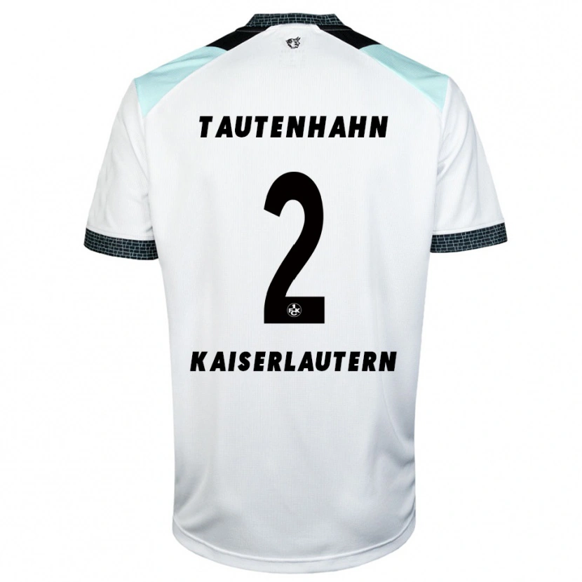Danxen Women Linus Tautenhahn #2 White Black Away Jersey 2025/26 T-Shirt