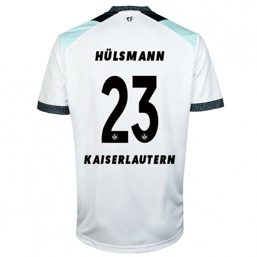 Danxen Women Randy Hülsmann #23 White Black Away Jersey 2025/26 T-Shirt